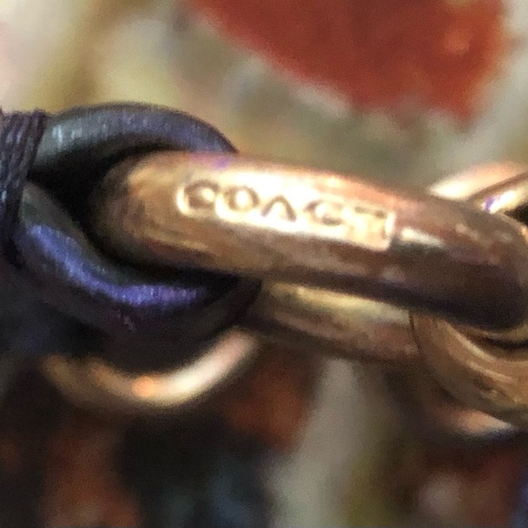 STUNNING Coach Madison Metallic Purple Mult Color Pebbled Leather Shoulder Bag - Picture 13 of 14